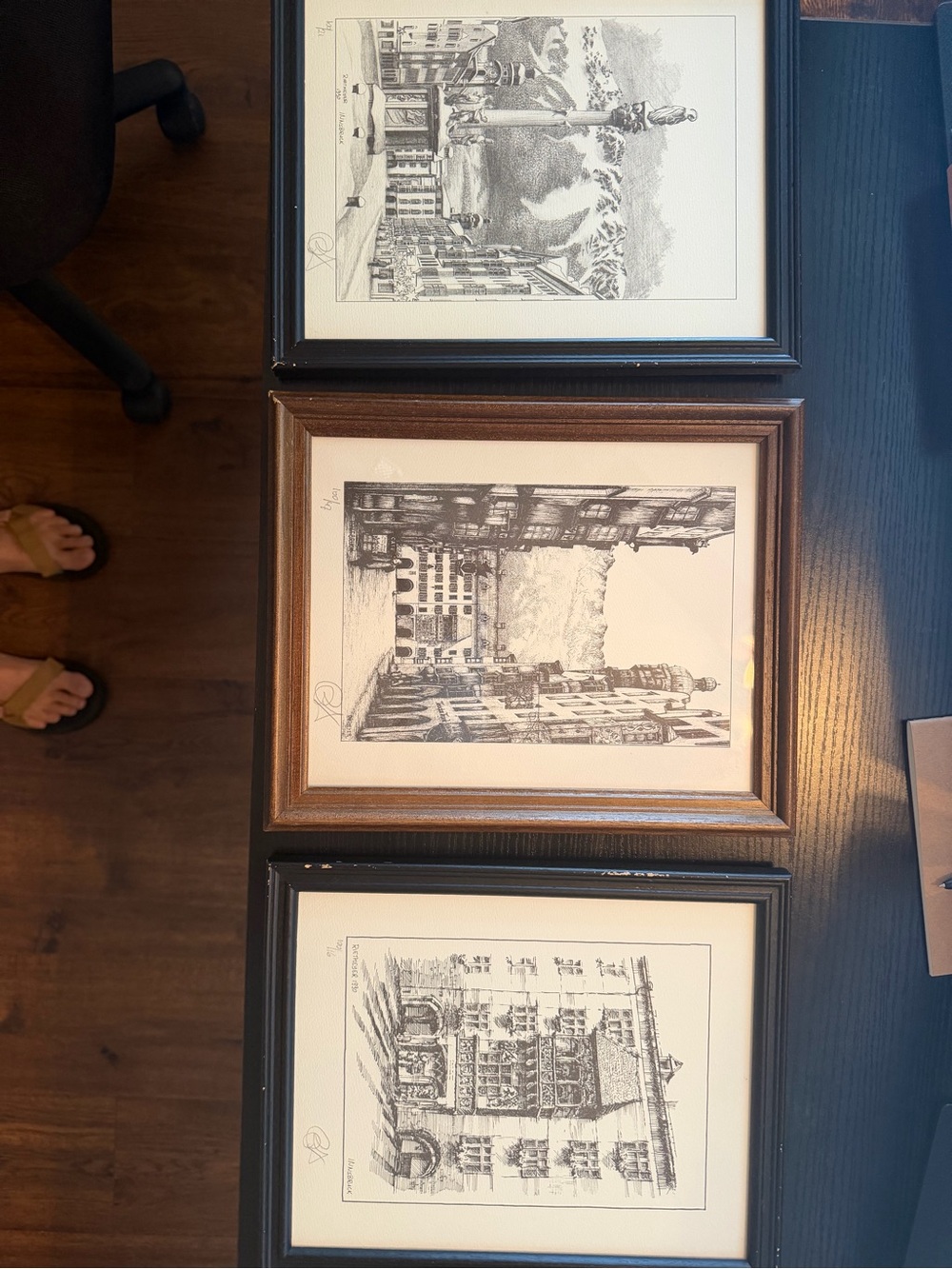 Vintage Rene Reitmeyer signed and numbered “Innsbruck” Limited Edition Prints-3